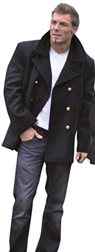 Mil-Tec - Veste Caban BW Marine Laine Avec Boutons Dorés Mil-Tec M