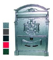 Sicher cdf00258 Villa Gloria Briefkasten für Außen aus aluminium, schwarz