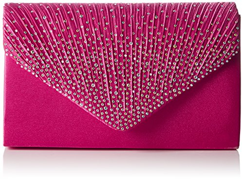 SwankySwans Abby - Bolso tipo sobre, diseño de diamantes, color Rosa, talla Talla única