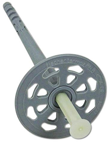 Fischer termoz PN 8/130 Plato tacos tacos de percusión tacos con clavo ( – Tacos aislantes para WDVS aislamiento poliestireno Fachada