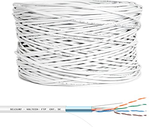 Vultech SC13102-305 - Cable de red (305 m, Cat5e, F/UTP (FTP), Gris)