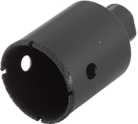 wolfcraft Bohrkrone, diamantbestreut „Ceramic“, für Winkelschleifer I 5947000 I Für die Installation von Sanitärbefestigungen und Kabeldurchführungen in Fliesen und Kacheln