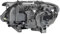 HELLA 1ZS 009 044-521 Halogen/Bi-Xenon-Hauptscheinwerfer - CCC/ECE - für Rechtsverkehr - vorne rechts