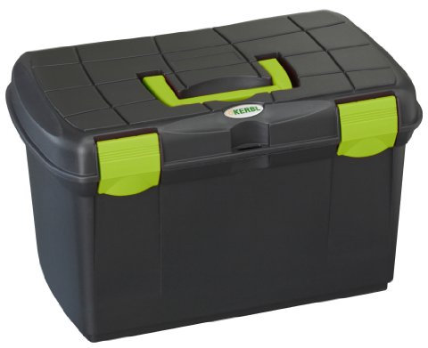 Kerbl M Protack Putzbox Medium 161-Schwarz/Pistachio-Schwarz/Pistazie, Clear, Unisex