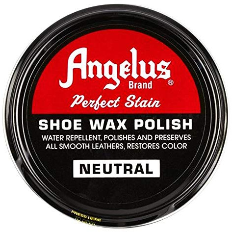 Angelus Perfect Stain Shoe Wax Polish, Professional Shoe Polish For Leather Shoes & Boots, 3 fl oz, Neutral (Clear)