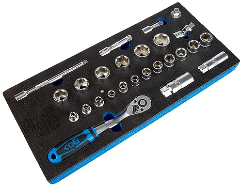 BGS Werkstattwageneinlage 1/3: Steckschlüssel-Satz - 3/8 - 26-tlg.