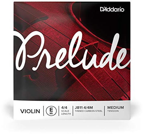 D'Addario Geigensaiten - Prelude Violin Strings - J811 4/4M - 4/4 Scale, Medium Tension - Single E String