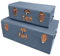 Premier Housewares Storage Trunks - Set of 2, Grey