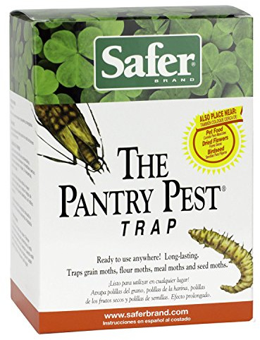 Safer Brand 05140 Pantry Moth Pest Trap and Killer for Grain, Flour, Meal and Seed Moths - 2 Traps