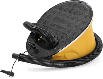 Bestway Air Step Pro Fuß-Luftpumpe, 31 x 22 x 7,5 cm, 62005, schwarz-gelb, 29 x 22 cm
