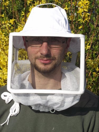 Förster-Fellnest Qualitäts Imkerbekleidung: Imkerschleier/Amischleier mit Hut - Imkerhut mit Schleier - Imkerhaube