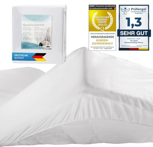 Feluna® Vattentätt Madrassskydd Molton 70x140 cm – Flanell | 100% naturlig bomull, PU-folie, elastiska kanter – perfekt för barn, inkontinens & allergiker