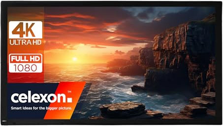 celexon Toile rétroprojection Mobile Expert Plein air 90 | 203x114 cm 16:9 | 4K Full HD | Toile de Remplacement ou Changement pour Écran de Projection sur Cadre Pliable Mobile Expert