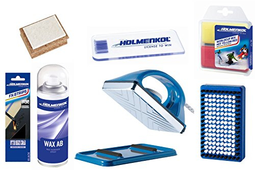 Holmenkol Skiwax Set Skiwachs Worldcup Ski Snowboard Wachs Pflege 7teilig