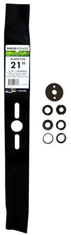 Maxpower 331951B Universal 3-N-1 Blade for 21 in. Cut Mower, black