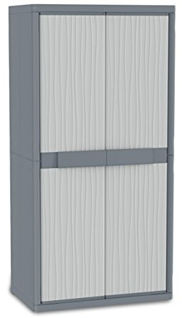 Terry, Jumbo 2900 UW, Schrank mit zwei Türen und 4 verstellbaren Einlegeböden, für innen und außen - 89,7x53,7x180 cm