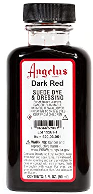 Angelus Suede Dye Dark Red