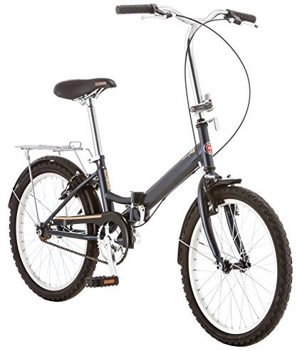 Schwinn Erwachsene Klapprad Loop und Scharnier, grau, 20 inch/Medium
