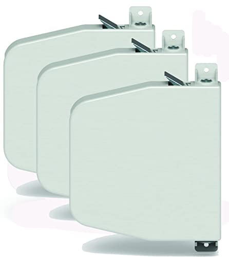 Mini Gurtwickler Aufputz 14mm - schwenkbarer Rolladen Gurtaufwickler für Jalousie und Rollo, Aufschraubwickler Rolladengurt Aufwickler Reparaturset - OHNE Gurt - 3 Stück