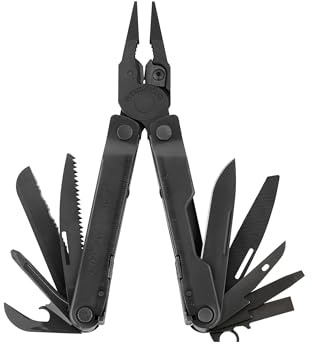 LEATHERMAN, Rebar Multitool with Premium Replaceable Wire Cutters and Saw, Black