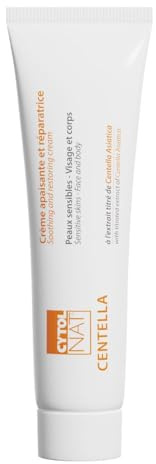CYTOLNAT - CENTELLA Crema Calmante y Reparadora - Hidrata, Repara, Alivia, Reduce el Enrojecimiento y la Irritación - Piel Sensible y Frágil - Rostro y Cuerpo - Fórmula Natural - 100 ml