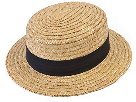 Bristol Novelty Canotier en paille, Unisex Adult, BH126, Beige, taille unique Halloween