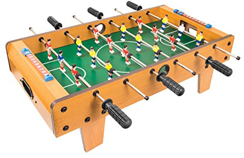 Global Gizmos 50580 Table Top Football Game/Foosball Table For Kids & Adults/Lightweight & Portable Design / 69cm x 37cm
