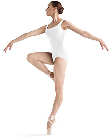 Bloch Dance Women's Faire Microlux Tank Leotard, White, Large