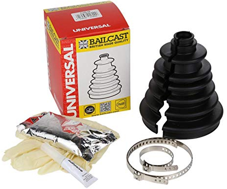 Bailcast CVS18 Universal Split Constant Velocity Gelenkmanschetten-Ersatzset, Schwarz