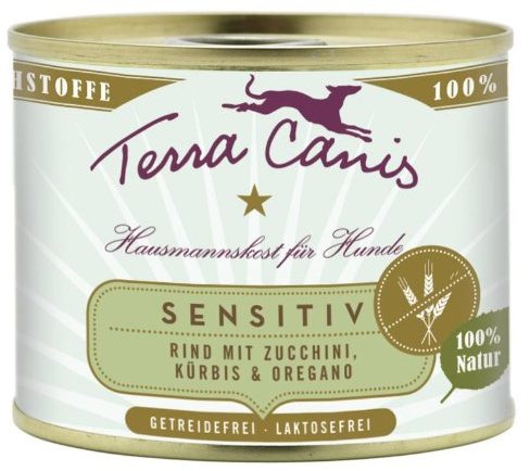 Terra Canis | nötning med zucchini, pumpa och Oregano, vindfri | 12 x 200 g