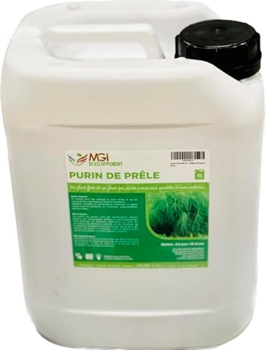 Purin de Prêle(Equisetum arvense)100% Naturel –Biostimulant Végétal PNPP –Renforce les Défenses Naturelles des Plantes –bidon 5L pour 100L prêt à l’emploi –Agriculture Biologique –Fabriqué en France