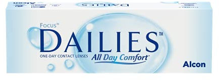 Alcon Dailies All Day Comfort Lenti A Contatto Giornaliere, 30 Lenti, BC 8.6 mm, DIA 13.8 mm, -3 Diopt
