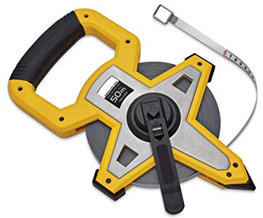 AUSONIA - 87385 PROFESSIONAL MEASURE STEEL SURVEYORS TAPE MEASURE 50M A FAST REWIND