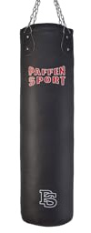 Paffen Sport «Allround» Box- und Kick-Boxsack – schwarz – gefüllt – 120cm – 32kg