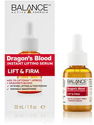 Balance Active Formula Dragon's Blood Instant Lifting Serum (30ml) - Lightweight & Non-Greasy Serum Firmer Looking Skin And Reducing The Appearance Of Wrinkles