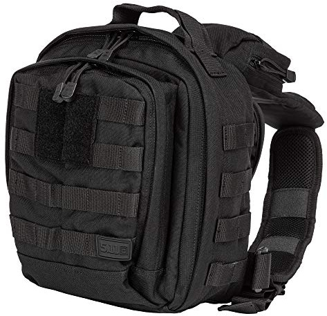 5.11 - Sac Bandoulière Tactique Homme Femme - Sac de Poitrine MOAB 6 - Nylon Imperméable - Système MOLLE - Sacoche Multifonction EDC - Randonnée Trekking Voyage Camping Cyclisme - Résistant & Compact