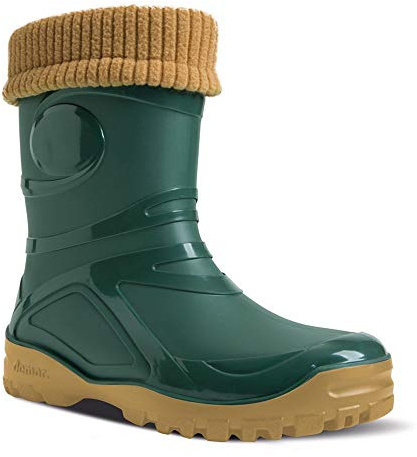 Demar - Stivali di gomma foderati in lana Young FUR-2, Verde (verde), 42 EU