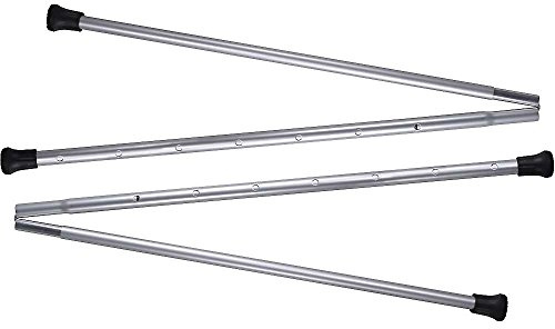 Big Agnes Accessory Backpacking Tarp Poles (for Scout 2 Platinum Tent), Adjustable (33-45 in), Silver