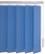 Liedeco Vertikalanlage Lamellenanlage Lamellenvorhang Vertikaljalousie | viele Farben | Lamellenbreite 89 mm | Höhe 180 cm, oder 250 cm | kürzbar (150 x 250 cm, blau)