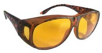 allaroundprofi24 Nachtsichtbrille Kontrastbrille Überziehbrille Night Vision Nachtfahrbrille Nachtbrille