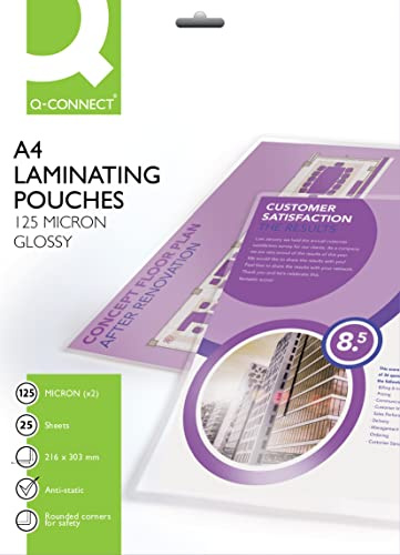 Q-Connect A4 Laminating Pouch 250 Micron (25 Pack) KF04120