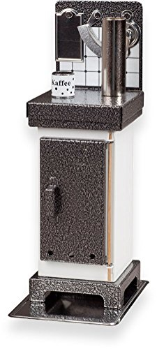 Jürgen Huss Räucherkerzenofen weiß/silber aus dem Erzgebirge 1/01/00/03/E