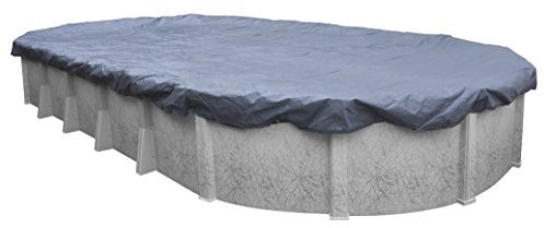 Pool Mate 461218PM Classic Winter Cover for Oval Above Ground Swimming Pool, 12 x 18'