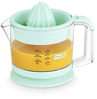 DASH Citrus Juicer, Dual Citrus Cones, 20 fl. oz. Capacity, 25 Watts