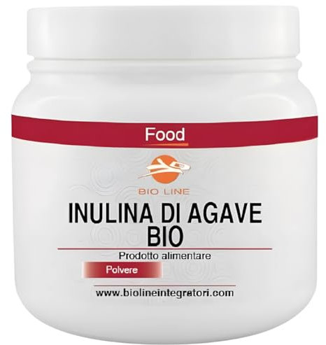 Inulina di Agave da agricoltura Biologica, Fibra alimentare prebiotica (Neutro, 250 g)