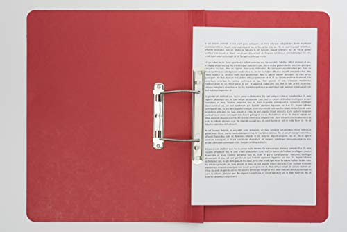 Exacompta - Ref 3008Z - Europa - Spiral File, 350 x 250mm, 300 Micron Hardwearing Mottled Pressboard, Holds 150 Sheets of A4 Paper, Spring Mechanism - Red, Pack of 25