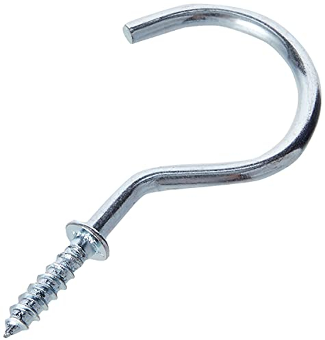 Bulk Hardware BH00161 Paquet de 20 Crochets à vis 50 mm Chromé