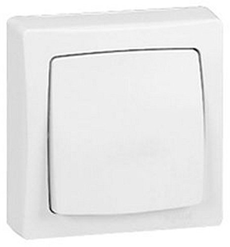 Interrupteur va-et-vient appareillage saillie complet - blanc