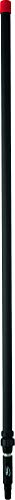 Vikan 297552 Aluminium Teleskopstiel, schwarz, 32 mm Durchmesser, 157 - 278 cm Länge