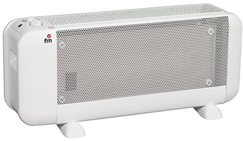 FM Calefacción BM-15 - Radiador, Mica, Piso, Giratorio, 1500 W, Blanco